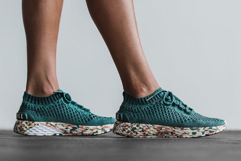 Women's Nobull Wild Jewel Knit Running Shoes Deep / Turquoise | SG E2685B